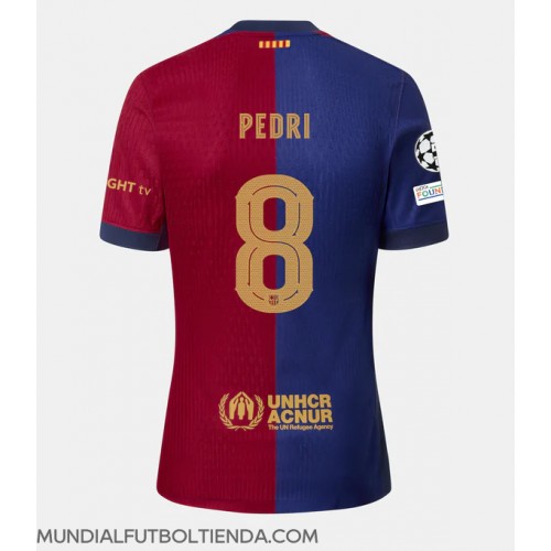 Camiseta Barcelona Pedri Gonzalez #8 Primera Equipación Replica 2024-25 mangas cortas